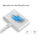 iPhone to 3.5mm Splitter 2in1 Adapter to AUX Headphone and Charger - Tavice