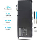 JD25G Battery Compatible with Dell XPS 13 9343 9350 XPS13 13-9350 13-9343 13D-9343 P54G 90V7W JHXPY 5K9CP 0N7T6 0DRRP RWT1R DIN02 0JHXPY - Tavice