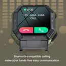 K55 Smart Watch Multifunctional Fitness Tracking Fashion BT Calling Heart Rate Black - Tavice