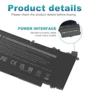 K5XWW Battery for Dell Latitude 7389 7390 12 5289 2-in-1 L3180 451-BBZC 71TG4 - Tavice