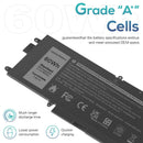 K5XWW Battery for Dell Latitude 7389 7390 12 5289 2-in-1 L3180 451-BBZC 71TG4 - Tavice