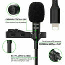 Lapel Lavalier Microphone For iPhone 13 12 XS XR X 11 Pro Youtube Video Recording Mic - Tavice