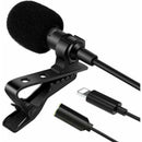 Lapel Lavalier Microphone For iPhone 13 12 XS XR X 11 Pro Youtube Video Recording Mic - Tavice