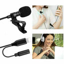 Lapel Lavalier Microphone For iPhone 13 12 XS XR X 11 Pro Youtube Video Recording Mic - Tavice