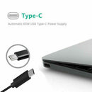 Laptop Charger AC Adapter Type C USB-C Compatible with HP Lenovo Dell Toshiba Acer Asus 65W - Tavice