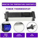 LCD Reptile Aquarium Digital Day/Night Timer Temperature Thermostat Controller - Tavice