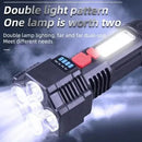 LED Super Bright Flashlight, Rechargeable Outdoor Multi-Functional Waterproof Led - Tavice