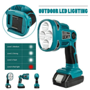LED Work Flash Light Torch Lamp DML812 For Makita 18V Li-ion Battery charger - Tavice
