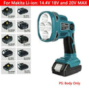 LED Work Flash Light Torch Lamp DML812 For Makita 18V Li-ion Battery charger - Tavice