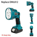 LED Work Flash Light Torch Lamp DML812 For Makita 18V Li-ion Battery charger - Tavice