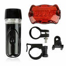 Light Head Tail Lights LED Lamp White Beam Safety Alarm Set Bicycle Cycle Bike - Battery Mate