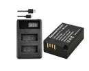 LP-e17 1800mAh Replacement Rechargeable Battery + dual usb Charger for Canon EOS M3 M5 750D 760D T6i T6s 800D 8000D Kiss X8i Cameras - Tavice