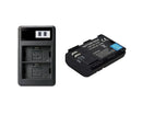 LP-E6 Battery + LCD Dual FAST Charger For Canon EOS 80D 70D 60D 7D 6D | Upgraded Capacity | Compatible with LP-E6N - Tavice