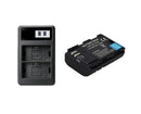 LP-E6 Battery + LCD Dual FAST Charger For Canon EOS 80D 70D 60D 7D 6D | Upgraded Capacity | Compatible with LP-E6N - Battery Mate