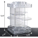 Makeup Organizer 360-Degree Rotating Cosmetic Storage Box Adjustable Display Case - Tavice