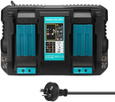 Makita 18V DC18RD Compatible Rapid Charger | Dual Port Lithium-Ion Battery Charger - Tavice