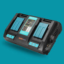 Makita 18V DC18RD Compatible Rapid Charger | Dual Port Lithium - Ion Battery Charger - Tavice