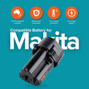 MAKITA Lithium - Ion Battery BL1013 10.8V 4.8Ah Li - Ion Replacement 2 Pack - Tavice