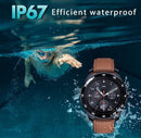 mart Watch, Full Touch Screen Smart Bracelet, Men's Smart Watch Bracelet Activity Waterproof IP67 Activity Monitor with Heart Rate and Blood Pressure, Calorie Monitor, Sports Watch (Black) - Tavice