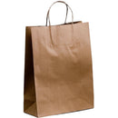 Medium| 50 Pack Paper Carry Bags (Brown) - Tavice