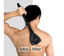 Men Back Shaver Removal Razors Hair Shaver Two Head Blade Foldable Trimmer Body Leg Long Handle - Tavice
