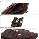 Men's RFID Blocking Wallet Leather Purse Card Slots Coins Holder Chain - Tavice