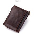 Men's RFID Blocking Wallet Leather Purse Card Slots Coins Holder Chain - Tavice
