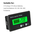 Meter LCD Car Lead-acid Monitor Voltmeter Battery Tester Capacity Indicator Bike - Tavice