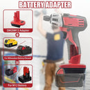 Milwaukee M12 12V Battery Adapter to Dewalt or Milwaukee 18V Battery - Tavice