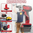 Milwaukee M12 12V Battery Adapter to Dewalt or Milwaukee 18V Battery - Tavice