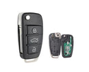 Modify Flip Remote Key for Audi A3 S3 A4 S4 TT 2006 2007 2008 P/N:8P0 837 220 D - Tavice