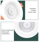 Motion Sensor LED Downlights Recessed 10W 85-265V LED Auto Lamp Smart LED Downlight Corridor Indoor Lighting - Tavice