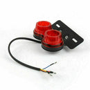 Motorcycle Led Rear Tail Light Brake Indicator Light Number Plate 12V Red T7 - Tavice