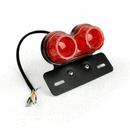 Motorcycle Led Rear Tail Light Brake Indicator Light Number Plate 12V Red T7 - Tavice