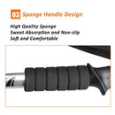 New Hiking Trekking Poles Walking Stick Adjustable Camping Black Lightweight - Tavice