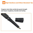 New Hiking Trekking Poles Walking Stick Adjustable Camping Black Lightweight - Tavice