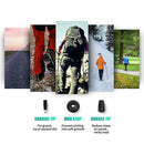 New Hiking Trekking Poles Walking Stick Adjustable Camping Black Lightweight - Tavice