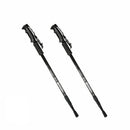 New Hiking Trekking Poles Walking Stick Adjustable Camping Black Lightweight - Tavice