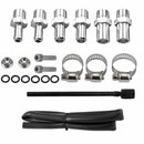 Oil Catch Can Breather Universal Baffled Diesel Reservoir Tank Petrol Filter Kit - Tavice