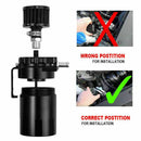 Oil Catch Can Breather Universal Baffled Diesel Reservoir Tank Petrol Filter Kit - Tavice