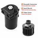 Oil Catch Can Breather Universal Baffled Diesel Reservoir Tank Petrol Filter Kit - Tavice