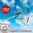 Outdoor Digital TV Antenna Aerial UHF VHF FM AUSTRALIAN Signal Amplifier Booster - Tavice