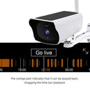 Outdoor Wireless Solar-Powered WiFi PTZ CCTV Camera with Battery + 64gb Memory Card Security IP Cam with Siren, Spotlight, Night Vision, AI Motion Detection - Tavice