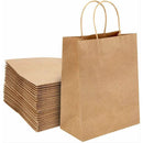 Paper Carry Bags (Brown) 45 x 32 x 15cm XL Size [100 Pack] - Tavice