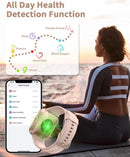 Pink Smart Watch for Women Men Bluetooth Call Voice/Dial, 1.7'' DIY Full Touch Screen Fitness Tracker with Heart Rate Sleep Monitor Pedometer Message Reminder 5ATM Waterproof Smartwatch for Android iOS - Battery Mate