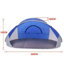 Pop Up Tent Camping Beach Tents 4 Person Portable Hiking Shade Shelter - Tavice