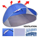 Pop Up Tent Camping Beach Tents 4 Person Portable Hiking Shade Shelter - Tavice