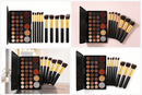 Popfeel 29 Colors Eyeshadow Palette + 10 Brush Set | Matte Shimmer Waterproof Portable Full Size - Battery Mate
