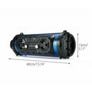 Portable Bluetooth Light Up Party Speaker System USB microSD Aux w/ Mobile Stand - Battery Mate