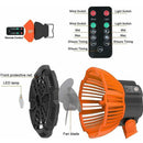 Portable Camping Fan LED Light Rechargeable Outdoor Tent Lantern w/ Hook Remote - Tavice